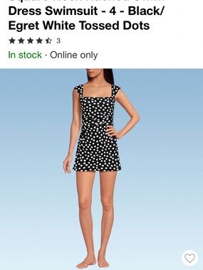 Lands End womens size 4 Swim dress